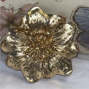 Elegant Gold Flower Accent

Kenneth Jay Lane Gold-Tone Flower Brooch New
